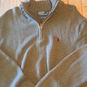 Polo by Ralph Lauren Gray Zip Up Sweater